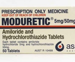 Moduretic Amiloride and Hydrochlorothiazide. 50 x 5/50mg